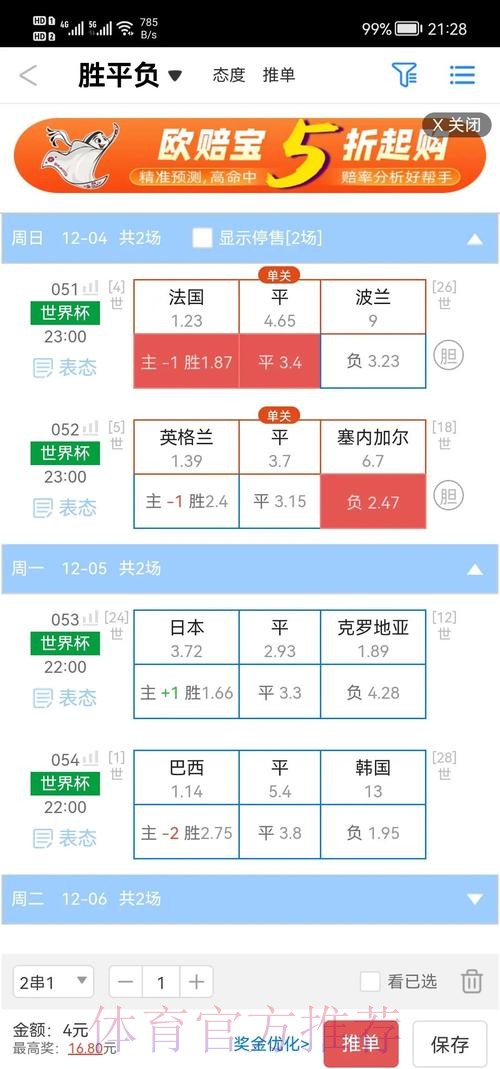 世界杯盘口免费热门